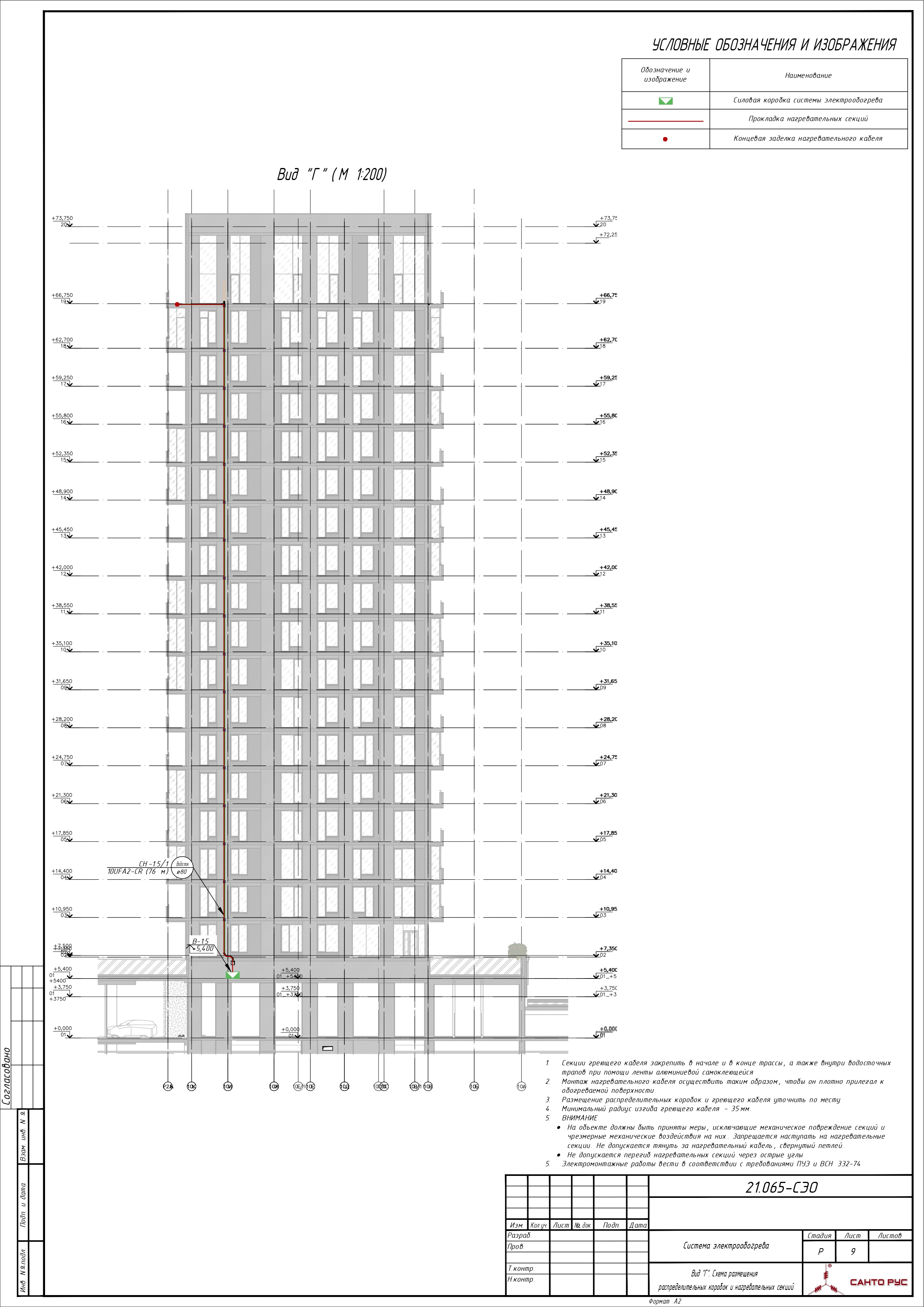Система электрообогрева кровли